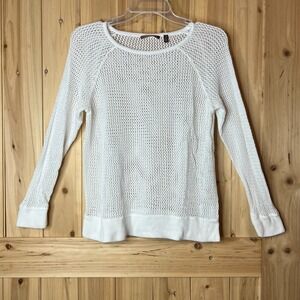 525 America Open Knit Sweater Women's Size L Sweater‎ Pullover Boho Beach Resort